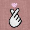 imageDALIX Snap Heart Embroidered Cropped Flowy Soft Cotton Short Sleeve T Shirt WomensMauve