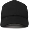imageDALIX Youth Mesh Trucker Cap  Adjustable Hat S M SizesBlack