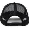 imageDALIX Youth Mesh Trucker Cap  Adjustable Hat S M SizesBlack and White
