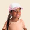 imageDALIX Youth Mesh Trucker Cap  Adjustable Hat S M SizesLight PinkWhite