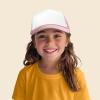 imageDALIX Youth Mesh Trucker Cap  Adjustable Hat S M SizesLight PinkWhite