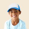 imageDALIX Youth Mesh Trucker Cap  Adjustable Hat S M SizesNeon BlueWhite