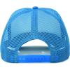 imageDALIX Youth Mesh Trucker Cap  Adjustable Hat S M SizesNeon BlueWhite