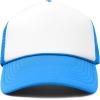 imageDALIX Youth Mesh Trucker Cap  Adjustable Hat S M SizesNeon BlueWhite