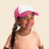 imageDALIX Youth Mesh Trucker Cap  Adjustable Hat S M SizesNeon PinkWhite