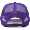 imageDALIX Youth Mesh Trucker Cap  Adjustable Hat S M SizesPurpleWhite