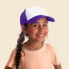 imageDALIX Youth Mesh Trucker Cap  Adjustable Hat S M SizesPurpleWhite