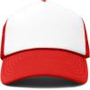imageDALIX Youth Mesh Trucker Cap  Adjustable Hat S M SizesRed