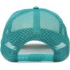 imageDALIX Youth Mesh Trucker Cap  Adjustable Hat S M SizesTealWhite