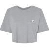 imageDALIX Ghost Embroidered Cropped Relaxed Cropped Soft Lightweight Loose T Shirt WomensAthletic Heather