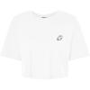 imageDALIX Ghost Embroidered Cropped Relaxed Cropped Soft Lightweight Loose T Shirt WomensWhite