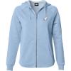 imageDALIX Ghost Embroidered Fleece Zip Washed Hoodie Cold Fall Winter WomenMisty Blue