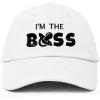 imageDALIX Im The Boss Baby Hat Infant Baseball Cap for Baby Girls and BoysWhite