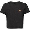 imageDALIX Rainbow Embroidered Cropped Flowy Soft Cotton Short Sleeve T Shirt WomensDark Heather