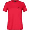 imageDALIX Smile Face Embroidered Soft Cotton Short Sleeve T Shirt WomensRed