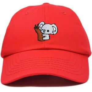 imageDALIX Cute Koala Kids Hat Boys Girls Baseball CapRed