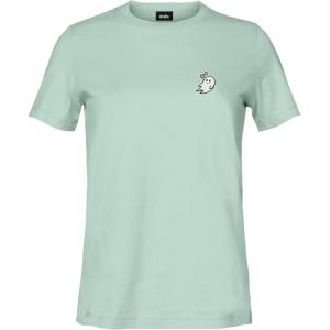 imageDALIX Heartly Ghost Embroidered Soft Cotton Short Sleeve T Shirt WomensDusty Blue