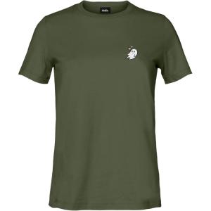 imageDALIX Heartly Ghost Embroidered Soft Cotton Short Sleeve T Shirt WomensMilitary Green