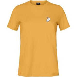 imageDALIX Heartly Ghost Embroidered Soft Cotton Short Sleeve T Shirt WomensMustard