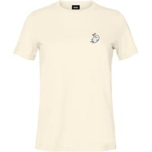 imageDALIX Heartly Ghost Embroidered Soft Cotton Short Sleeve T Shirt WomensNatural