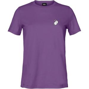 imageDALIX Heartly Ghost Embroidered Soft Cotton Short Sleeve T Shirt WomensPurple