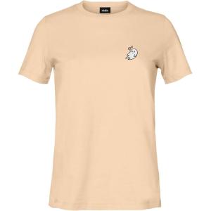 imageDALIX Heartly Ghost Embroidered Soft Cotton Short Sleeve T Shirt WomensSand