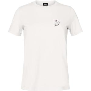 imageDALIX Heartly Ghost Embroidered Soft Cotton Short Sleeve T Shirt WomensVintage White