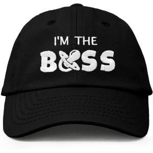 imageDALIX Im The Boss Baby Hat Infant Baseball Cap for Baby Girls and BoysBlack