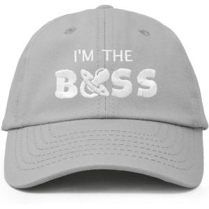 imageDALIX Im The Boss Baby Hat Infant Baseball Cap for Baby Girls and BoysGray