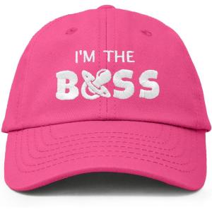 imageDALIX Im The Boss Baby Hat Infant Baseball Cap for Baby Girls and BoysHot Pink