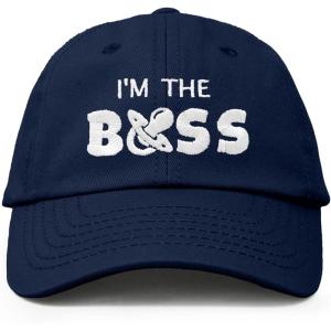 imageDALIX Im The Boss Baby Hat Infant Baseball Cap for Baby Girls and BoysNavy Blue