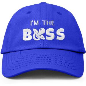 imageDALIX Im The Boss Baby Hat Infant Baseball Cap for Baby Girls and BoysRoyal Blue