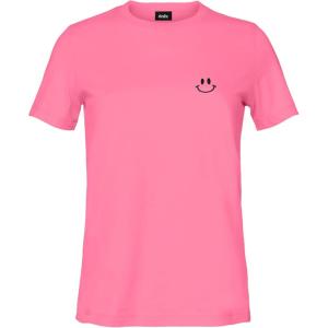 imageDALIX Smile Face Embroidered Soft Cotton Short Sleeve T Shirt WomensCharity Pink