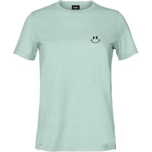 imageDALIX Smile Face Embroidered Soft Cotton Short Sleeve T Shirt WomensDusty Blue