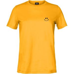 imageDALIX Smile Face Embroidered Soft Cotton Short Sleeve T Shirt WomensGold
