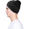 imageDALIX Black Widow Spider Beanie Warm Winter Cap Embroidered Hat BlackBlack