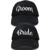 imageDALIX Bride Groom Dad Hats Baseball Caps Newlywed Wedding Party GiftBlack