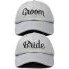imageDALIX Bride Groom Dad Hats Baseball Caps Newlywed Wedding Party GiftGray