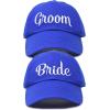 imageDALIX Bride Groom Dad Hats Baseball Caps Newlywed Wedding Party GiftRoyal Blue