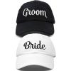 imageDALIX Bride Groom Dad Hats Baseball Caps Newlywed Wedding Party GiftWhiteblack