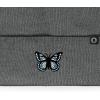 imageDALIX Butterfly Embroidered Beanie Insect Warm Winter Knit Hat for WomenAsphalt Gray