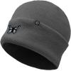imageDALIX Butterfly Embroidered Beanie Insect Warm Winter Knit Hat for WomenAsphalt Gray