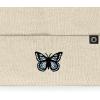 imageDALIX Butterfly Embroidered Beanie Insect Warm Winter Knit Hat for WomenBeige