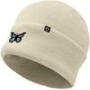 imageDALIX Butterfly Embroidered Beanie Insect Warm Winter Knit Hat for WomenBeige
