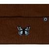 imageDALIX Butterfly Embroidered Beanie Insect Warm Winter Knit Hat for WomenBrown