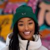 imageDALIX Butterfly Embroidered Beanie Insect Warm Winter Knit Hat for WomenGreen