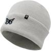 imageDALIX Butterfly Embroidered Beanie Insect Warm Winter Knit Hat for WomenLight Gray