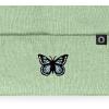 imageDALIX Butterfly Embroidered Beanie Insect Warm Winter Knit Hat for WomenLight Green
