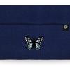 imageDALIX Butterfly Embroidered Beanie Insect Warm Winter Knit Hat for WomenNavy Blue