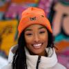 imageDALIX Butterfly Embroidered Beanie Insect Warm Winter Knit Hat for WomenNeon Orange